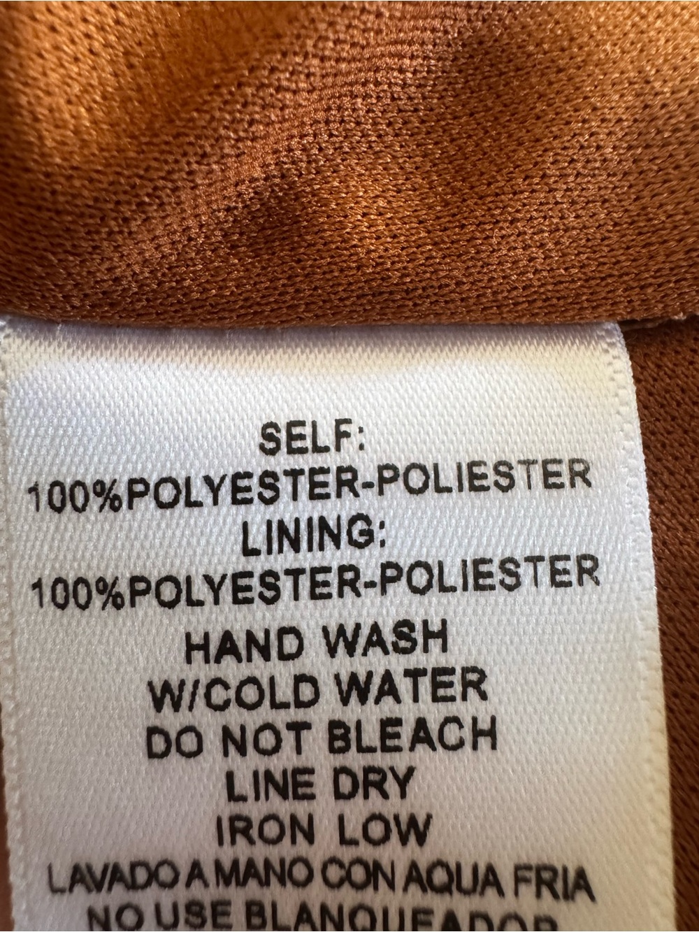 Baltic Born Rust Brown Smocked Tiered Midi Dress - Picture 5 of 5